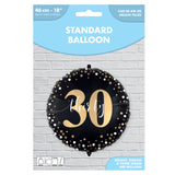 30th milestone foil balloon 46cm - British product