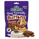 Park Life Dog Friendly Buttons carob dog treats (British brand)