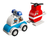 LEGO DUPLO 10957 fire copter and police car set (British brand)
