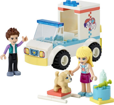 LEGO Friends Pet Clinic Ambulance toy 54 pieces, UK version