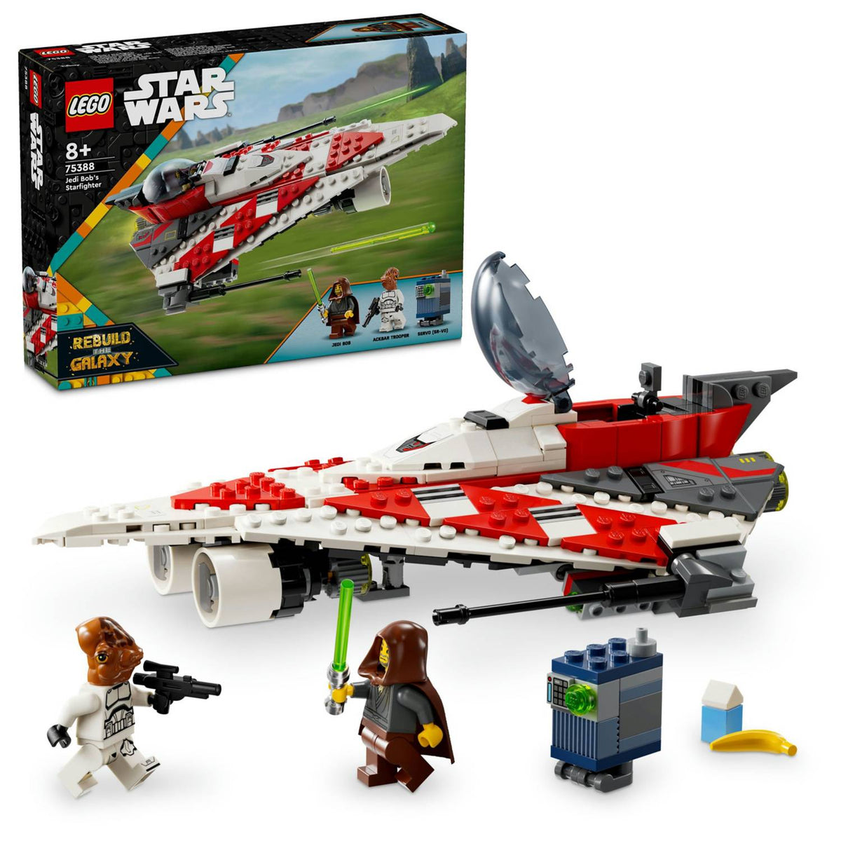 LEGO Star Wars Jedi Bob's Starfighter 75388 building toy, imported from the UK