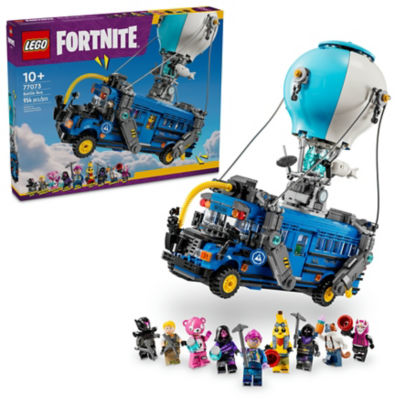 LEGO Fortnite Battle Bus toy set with 9 characters, imported from the UK