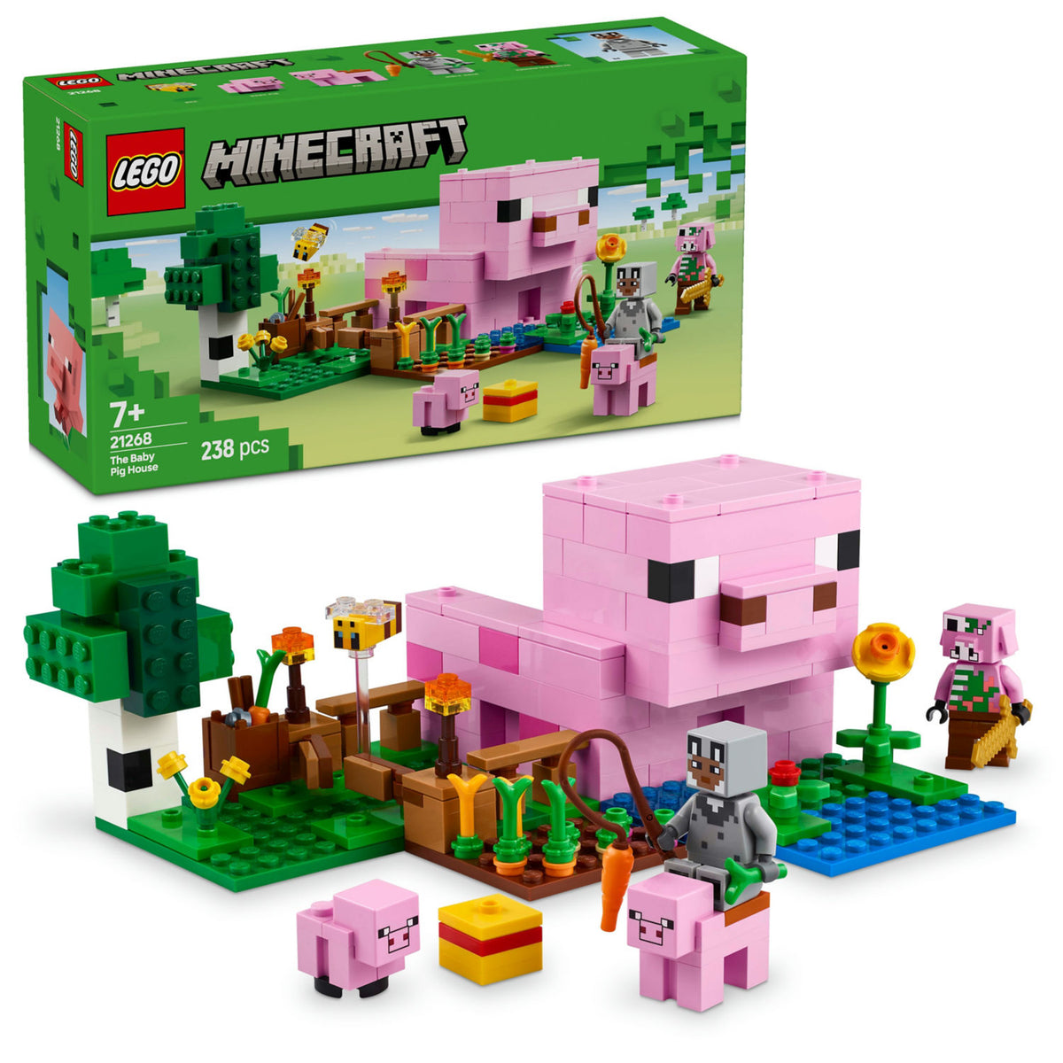 LEGO Minecraft Baby Pig House building set - British product
