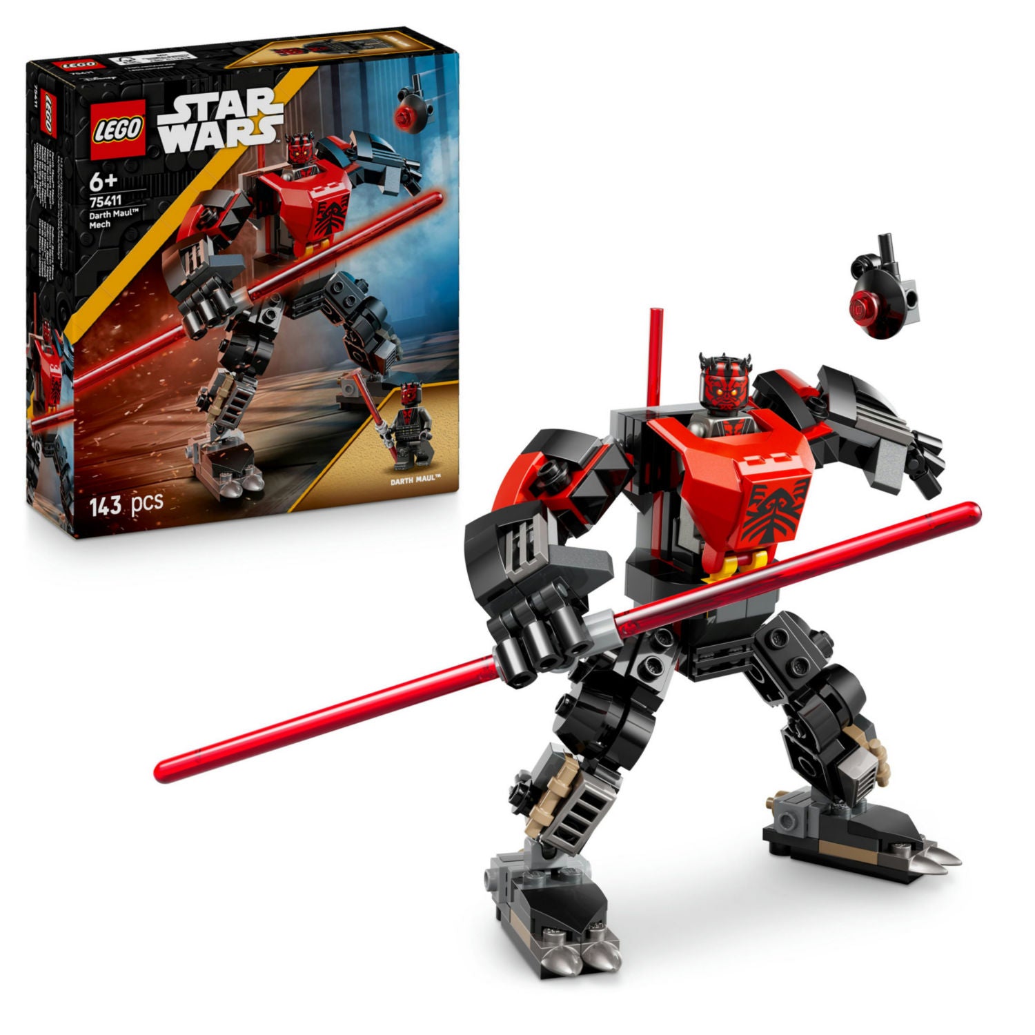 LEGO Star Wars Darth Maul Mech building toy 75411, UK version