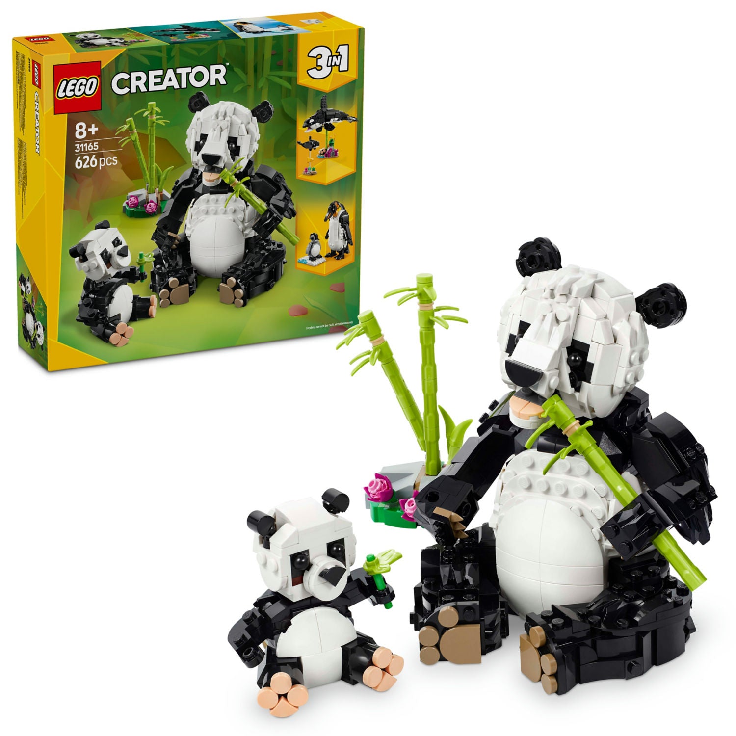 LEGO Wild Animals Panda Family 3in1 building toy (British brand)