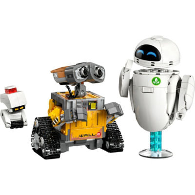 LEGO WALL-E and EVE brick model (British brand)