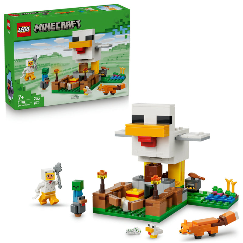 LEGO Minecraft Chicken Farm building set, imported from the UK