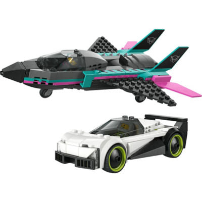 LEGO Jet vs Car building set with jet and car (British brand)