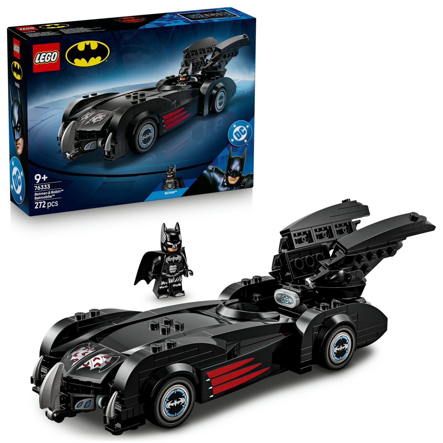 LEGO Batmobile car toy with Batman and Robin (British brand)