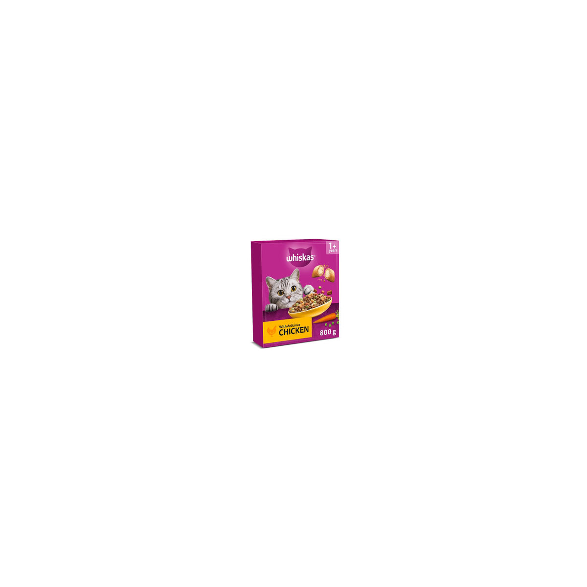 Whiskas 1+ Dry CHICKEN Cat Food 800g
