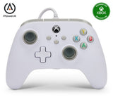 Gioteck white wired Xbox controller, officially licensed (British brand)