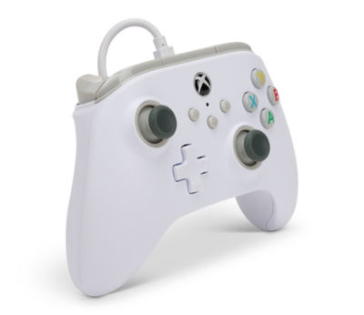 Gioteck white wired Xbox controller, officially licensed (British brand)