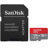 SanDisk Ultra micro SD card with adapter 128GB (British brand)