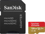SanDisk Extreme MicroSD Card with Adapter 128GB