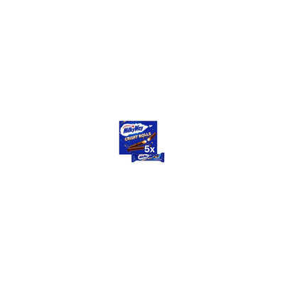 ASDA Milky Way Crispy Rolls Chocolate Biscuit Wafer Bars Multipack 5 x 22.5g- Buy online at McGrocer