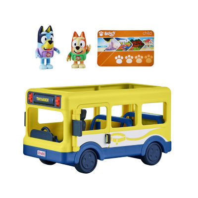 Bluey Bus toy playset with figures, imported from the UK