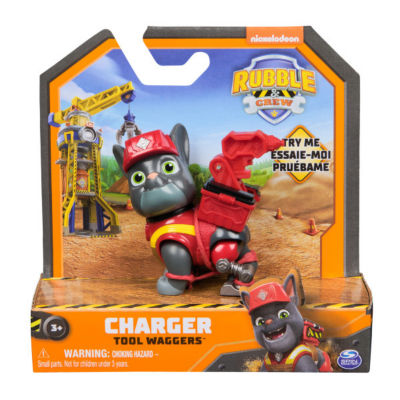 Rubble and Crew Charger action figure, imported from the UK