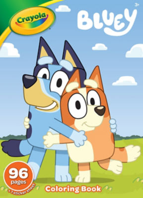 Crayola Bluey Malbuch mit Aufklebern für Kinder ab 3 Jahren