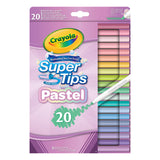 Rotuladores lavables en tonos pastel Crayola, paquete de 20 unidades - Producto británico