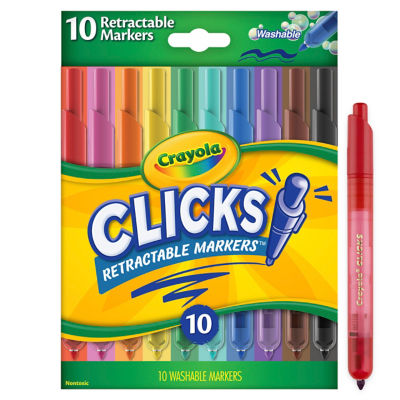 Crayola Clicks retractable pastel markers 10pk (British brand)