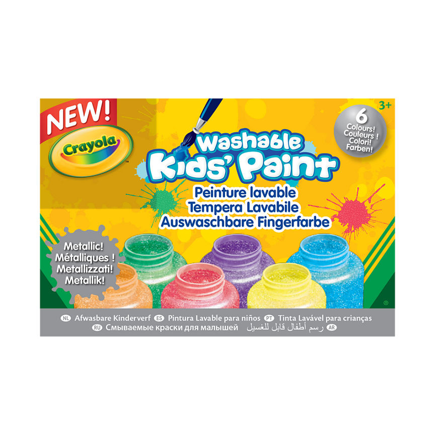 Crayola Washable Metallic Kids' Paint Age 3+ Years