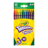 Crayola Twistables coloured pencils 10 pack (British brand)