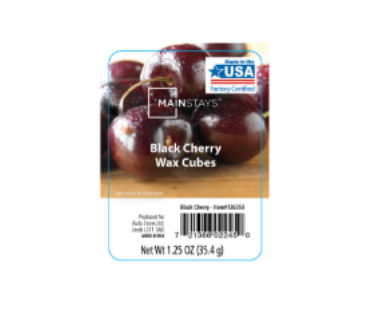 Mainstays black cherry wax melts 34.5g, imported from the UK