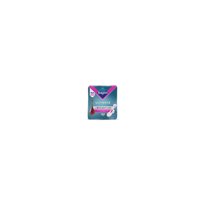 Bodyform Ultimate Regular sanitary towels wings 12 pack - British product