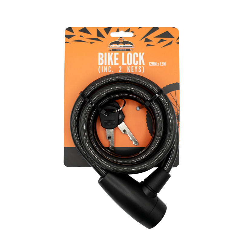 Tru-Tension keyed bike lock 12mm x 1.5m (British brand)