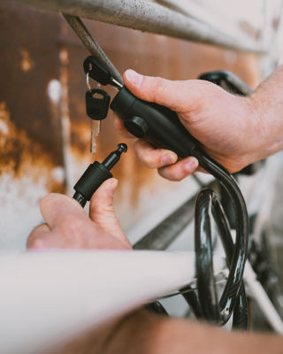 Tru-Tension keyed bike lock 12mm x 1.5m (British brand)