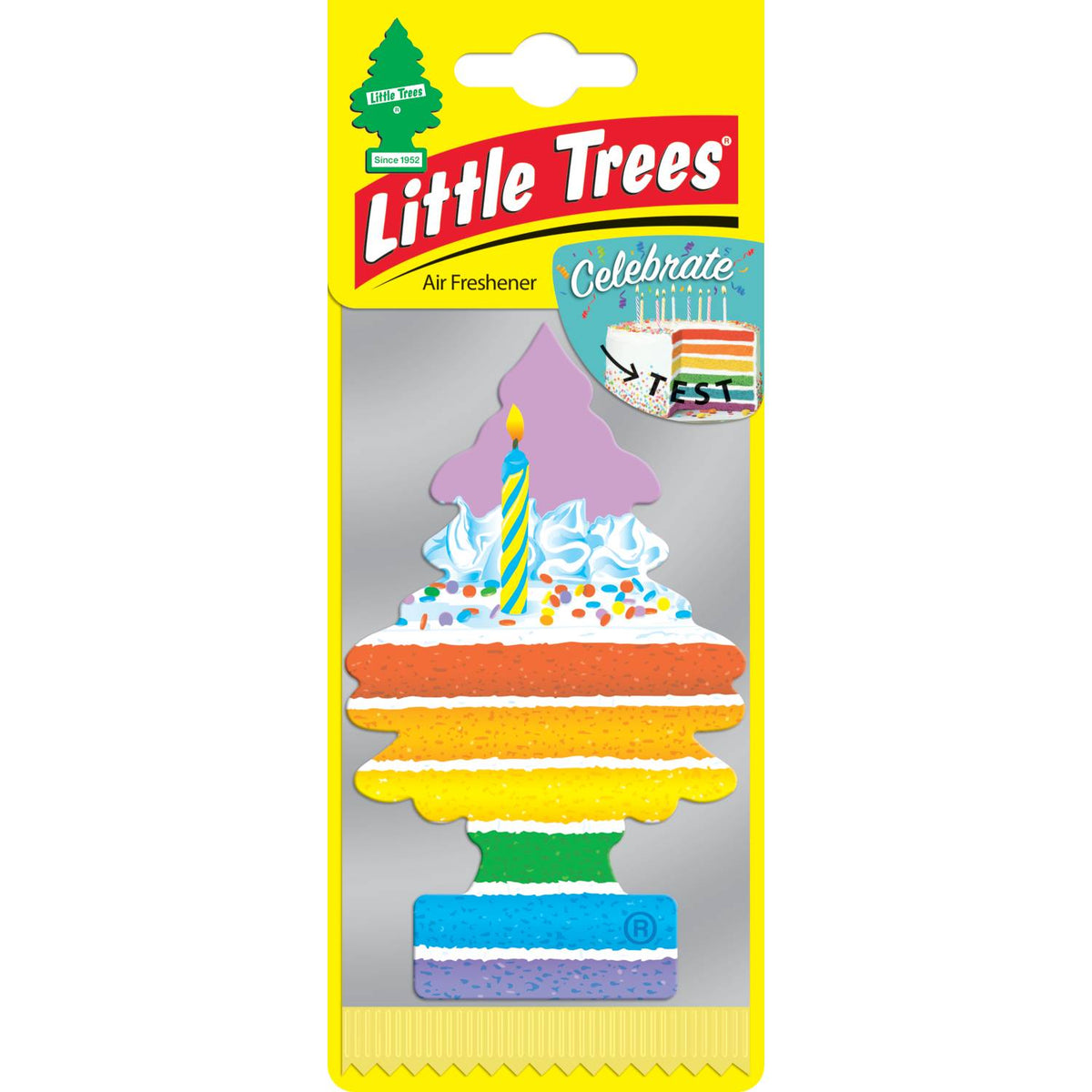 Little Tree Celebrate car air freshener, UK version