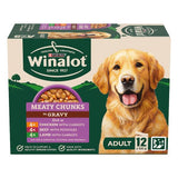Winalot wet dog food meaty chunks mixed in gravy 12x100g (British brand)