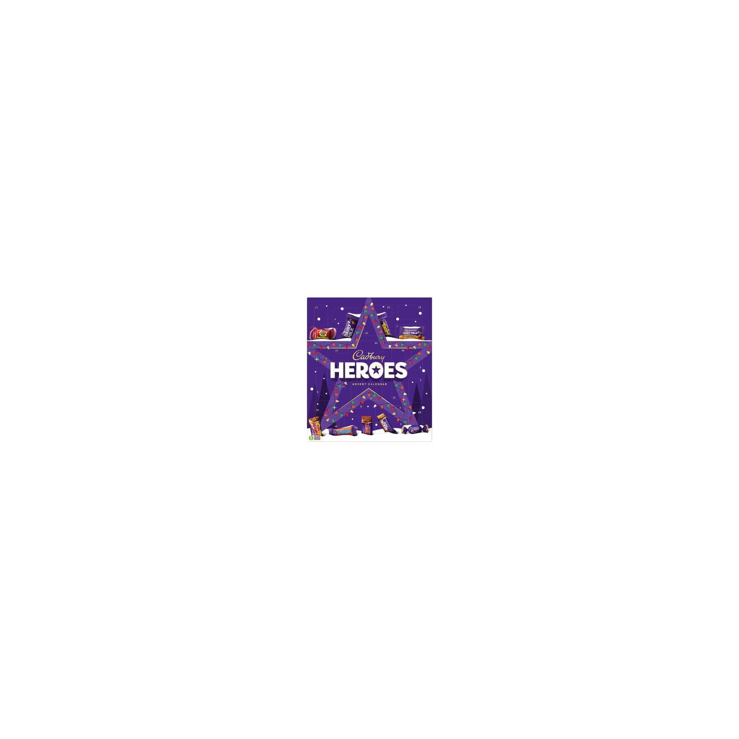 Cadbury Heroes chocolate advent calendar 230g, imported from the UK