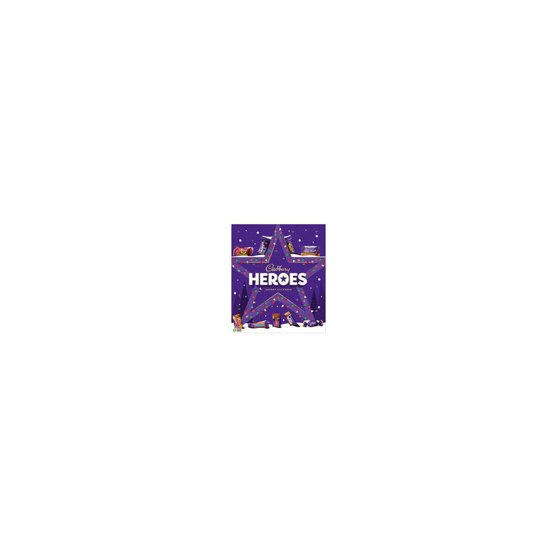 Cadbury Heroes chocolate advent calendar 230g, imported from the UK