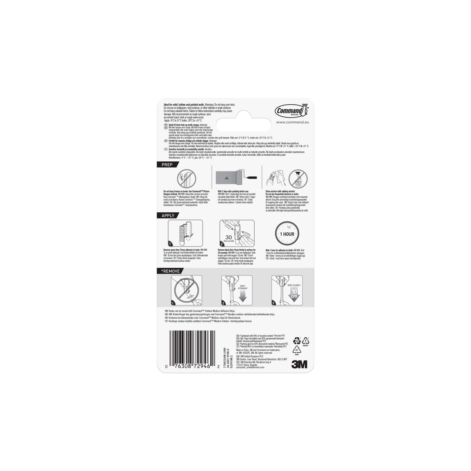 Command Outdoor BBQ Hooks 2 Pack 900g - British product