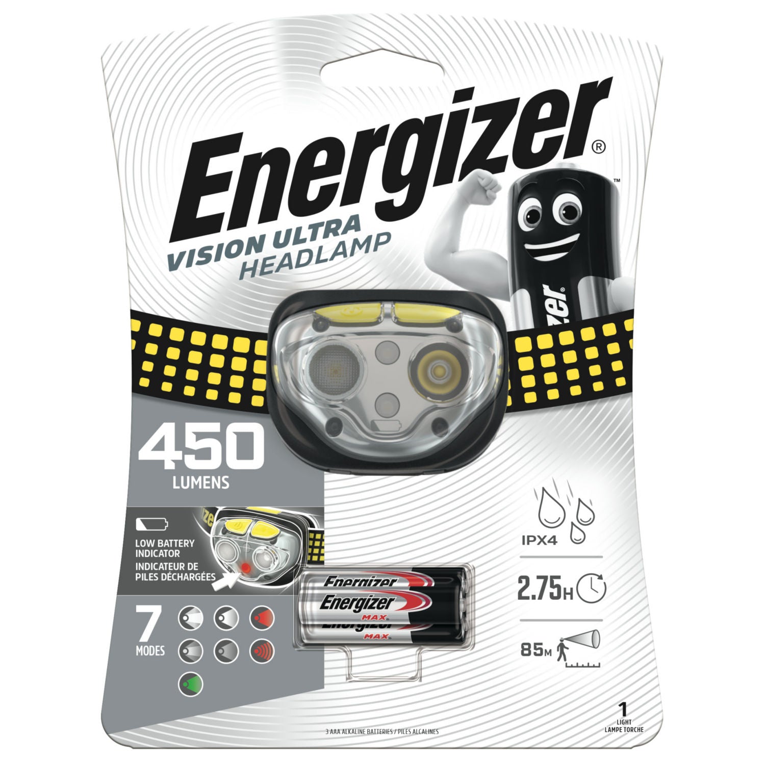 Energizer Vision Ultra headlamp 450 lumen - British product