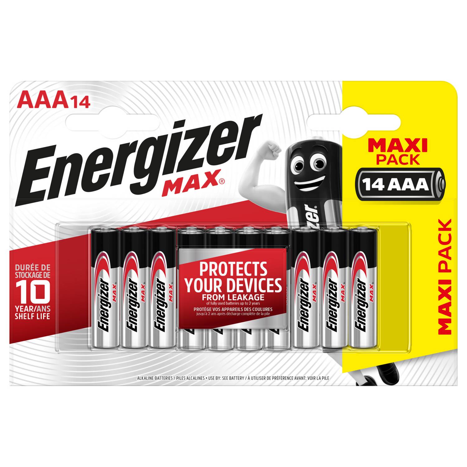 Energizer max alkaline AAA batteries 14-pack (British brand)