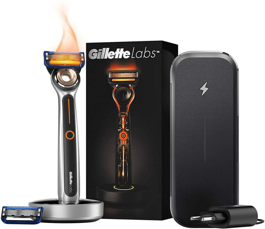 Gillette Labs Heated Men's Razor With Exfoliating Bar Kit + Blade GOODS ASDA   