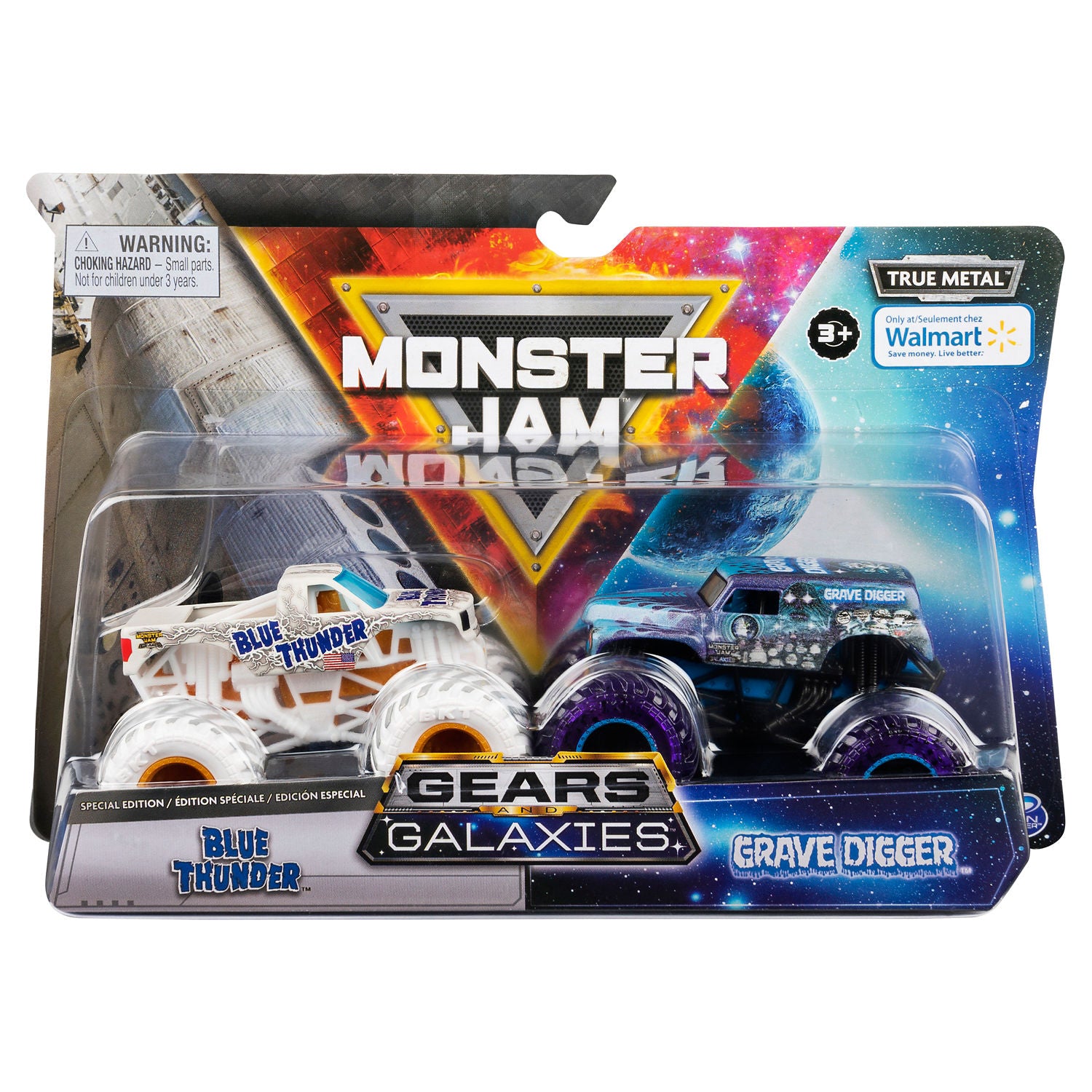 Monster Jam Zombie vs Hunter die-cast monster trucks 1:64 scale - British product