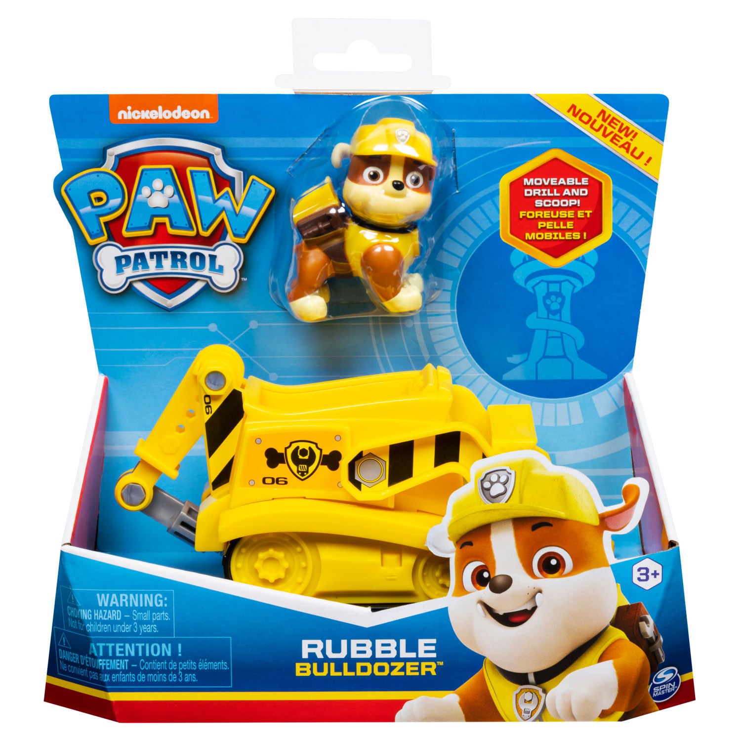 Paw Patrol vehicle toy with collectible figure for kids - British product