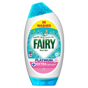 Fairy laundry detergent gel Cherry Blossom & Nordic Cotton 38 washes, UK version