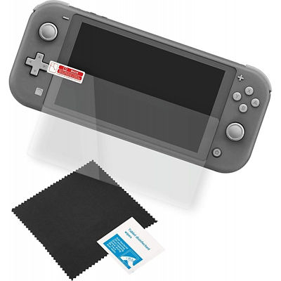 Gioteck 9H tempered glass screen protector for Nintendo Switch Lite, UK version