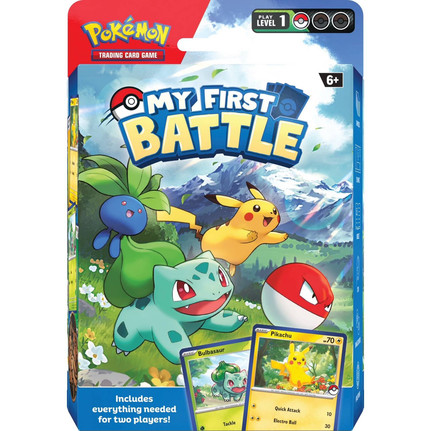 Pokémon My First Battle set with Bulbasaur Pikachu Charmander Squirtle - British product