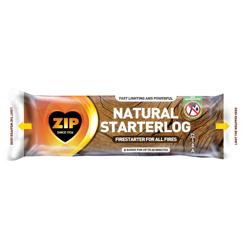 Zip Natural Starterlog fire starter log, imported from the UK