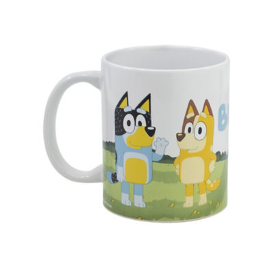 Bluey ceramic mug with Bluey and Bingo design, UK version