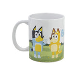 Bluey ceramic mug with Bluey and Bingo design, UK version