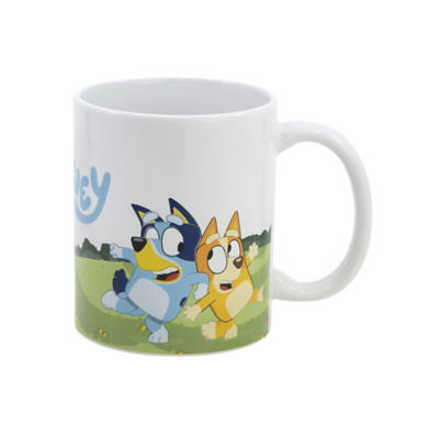 Bluey ceramic mug with Bluey and Bingo design, UK version