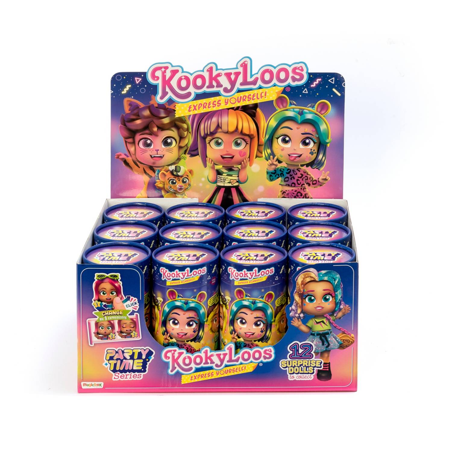 Kookyloos Party Time Surprise doll 14cm (British brand)