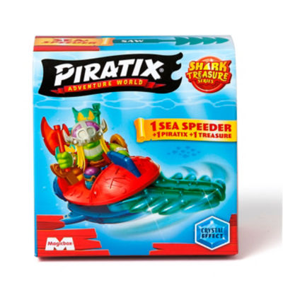 Piratix Sea Speeder toy boat with surprise Piratix and crystal accessories, imported from the UK