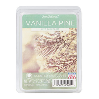 ScentSationals Vanilla Pine wax melt 70.9g, imported from the UK